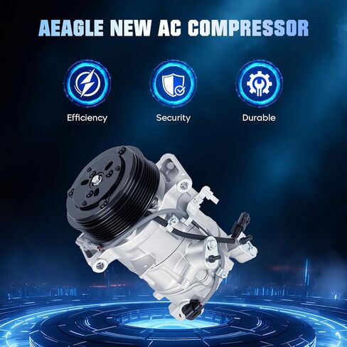 AEagle AC Compressor with Clutch Air Conditioning Fit for 2016-2021 Infiniti Q50 3.0L, for 2014-2015 Infiniti Q50 3.7L, for 2017-2020 Infiniti Q60 3.0L in Kuwait