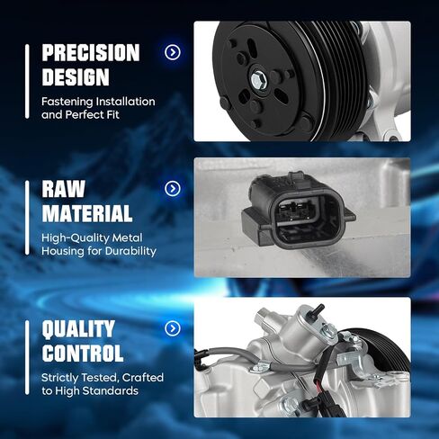 AEagle AC Compressor with Clutch Air Conditioning Fit for 2016-2021 Infiniti Q50 3.0L, for 2014-2015 Infiniti Q50 3.7L, for 2017-2020 Infiniti Q60 3.0L in Kuwait