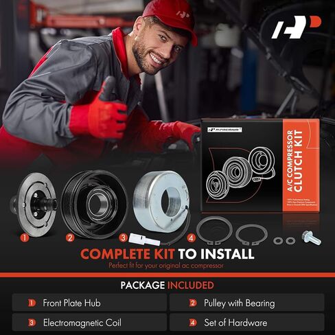 A-Premium Air Conditioner AC Compressor Clutch Kit Compatible with Mazda CX-7 CX7 2007-2008 in Kuwait