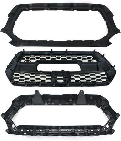 Front Bumper Assembly Body Kit Fit For 2016-2023 Toyota Tacoma Front Bumper With Grille Assembly & Fog Lights Set Black 12Pcs Replacement Accessories in Saudi Arabia