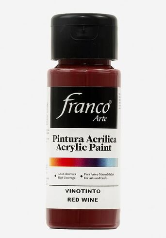 Acrylic Paint Water-Based, Quick-Drying Acrylics for Artists & Crafters, Non-Toxic, Multi-Surface Paint for Wood, Canvas, Paper, Ceramic, Stone, Fabric & DIY Projects Dark Brown 2 U.S fl oz in Kuwait