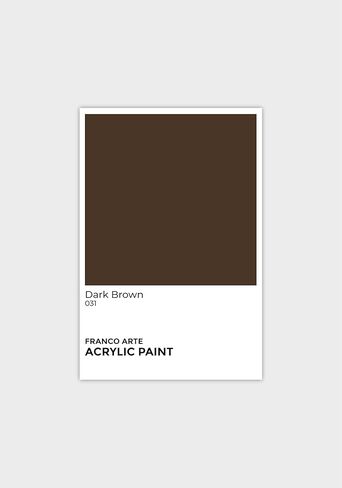 Acrylic Paint Water-Based, Quick-Drying Acrylics for Artists & Crafters, Non-Toxic, Multi-Surface Paint for Wood, Canvas, Paper, Ceramic, Stone, Fabric & DIY Projects Dark Brown 2 U.S fl oz in Kuwait