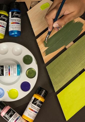 Acrylic Paint Water-Based, Quick-Drying Acrylics for Artists & Crafters, Non-Toxic, Multi-Surface Paint for Wood, Canvas, Paper, Ceramic, Stone, Fabric & DIY Projects Dark Brown 2 U.S fl oz in Kuwait