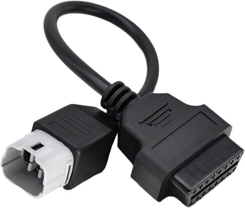 OBD 6Pin Motorrad Adapter Cable 6 Pin to 16Pin Motorbike obdii Motorcycle Diagnostic Cable connctor Compatible with Suzuki Motorcycle Moto in Saudi Arabia