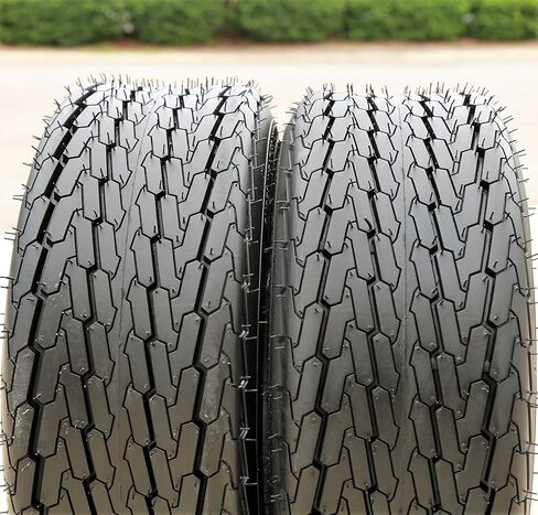 إطار مقطورة القارب الفاخر Forerunner QH503 - 16.5X6.50-8ST 16.5X6.50X8 نطاق التحميل C LRC 6 طبقات BSW جدار جانبي أسود، مجموعة من 2 in Kuwait