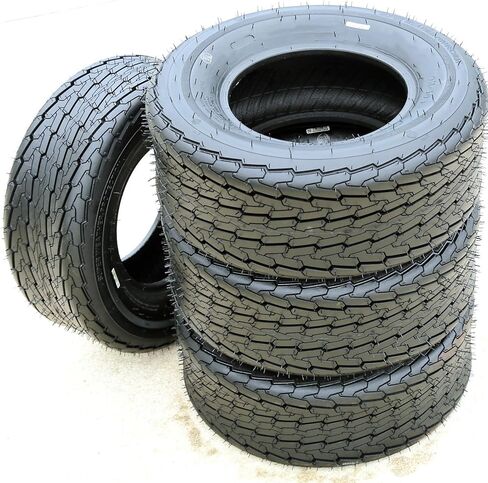 إطار مقطورة القارب الفاخر Forerunner QH503 - 16.5X6.50-8ST 16.5X6.50X8 نطاق التحميل C LRC 6 طبقات BSW جدار جانبي أسود، مجموعة من 2 in Kuwait