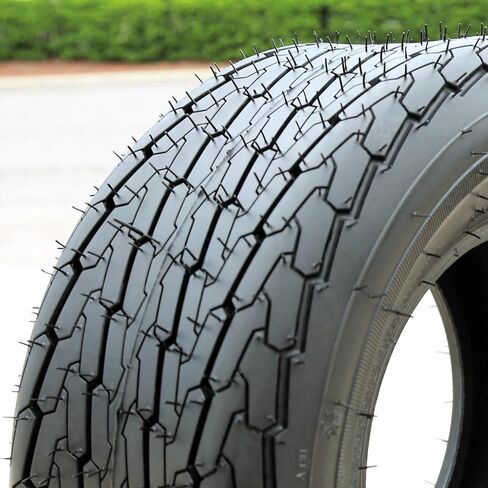 إطار مقطورة القارب الفاخر Forerunner QH503 - 16.5X6.50-8ST 16.5X6.50X8 نطاق التحميل C LRC 6 طبقات BSW جدار جانبي أسود، مجموعة من 2 in Kuwait