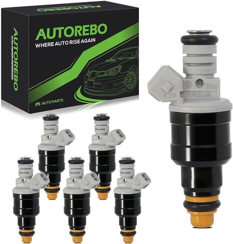 Fuel Injectors Set of 6 Compatible with Buick Enclave Lacrosse Cadillac ATS CTS SRX XTS GMC Canyon Terrain Chevrolet Camaro Caprice Colorado equinox Impala Traverse # 12634126 12642128 FJ1157 in Saudi Arabia