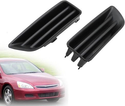 2x For 2006-2007 HONDA ACCORD Front Bumper Lower Fog Light Cover Cap Bezel Set in Kuwait