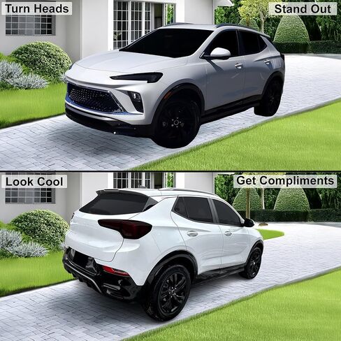 مجموعة تلوين المصابيح الأمامية الكاملة من BOGAR TECH DESIGNS متوافقة مع Buick Encore GX 2024-2025، دخان داكن in Kuwait
