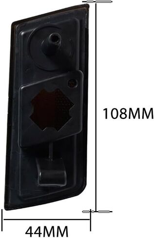 Front Bumper Side Marker Light Covers Bulbs 2005-2010 for Chrysler 300 2005-2010 W5W (168)-Bulb Shape Code Smooth Black-Housing Smoke/Tinted-Lens 12 V 4805860AA 4805861AA in Saudi Arabia