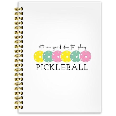 Pickleball Gifts Notebook Journal 5.5x8.3, Pickleball Gifts for Women, Gift for Pickle Ball Lovers Players, Trendy Pickle Ball Hardcover Spiral Notebooks for Note Taking in Kuwait