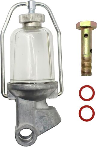 Fuel Sediment Bowl Assembly 311272 Compatible with Ford New Holland Tractors 134CID 172CID Replaces NCA9155D NCA99180B 86531362 in Kuwait