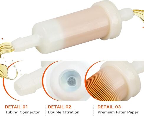 5/16 Inline 2530008 Fuel Filter for Mer-cury 35-816296-4 816296Q2 Quick Silver Sea Doo 275000051 275000262 For Sierra 18-7830 0398327 30-200HP Outboard Engine in Saudi Arabia