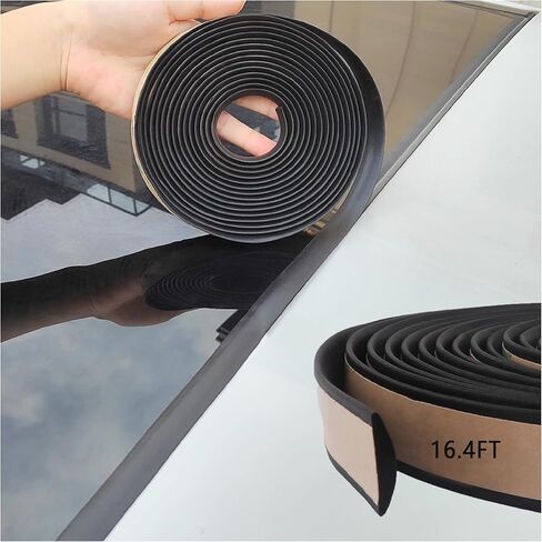 Car Windshield Seal Strip,Flexible Rubber Seal Strip Sunroof Seal Strip,Multifunctional Car Weather Stripping for Front & Rear Windshield,Small Window,Sunroof,Sliding Door (9.84Ft) in Saudi Arabia