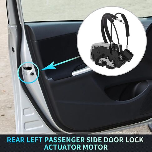 X AUTOHAUX Replacement Rear Left Passenger Side Power Door Lock Actuator Motor with with Cable for Nissan Juke 2011-2017 Door Latch Actuator Assembly Replace No.825011KA2A Black in Kuwait