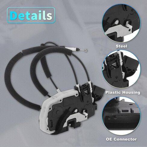 X AUTOHAUX Replacement Rear Left Passenger Side Power Door Lock Actuator Motor with with Cable for Nissan Juke 2011-2017 Door Latch Actuator Assembly Replace No.825011KA2A Black in Kuwait