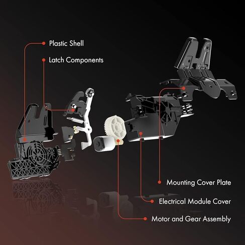 A-Premium Trunk Latch Compatible with Kia Rio 2012-2017 Sedan, Rear Tailgate Lock Latch Actuator for Model Without Keyless Entry in Kuwait