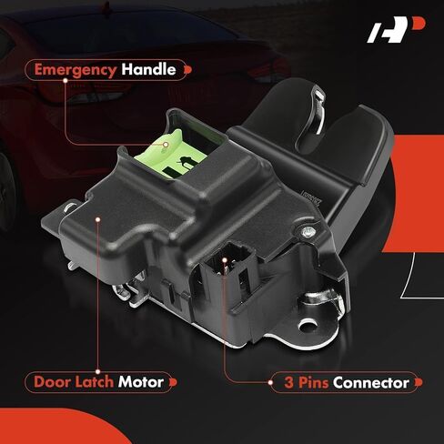 A-Premium Trunk Latch Compatible with Kia Rio 2012-2017 Sedan, Rear Tailgate Lock Latch Actuator for Model Without Keyless Entry in Kuwait