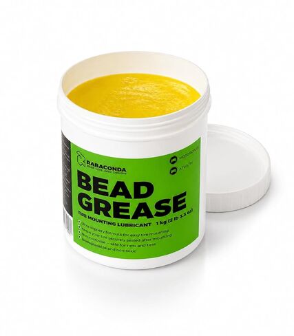 Rabaconda Tire Mounting Bead Grease 1kg – Tire Lubricant Paste for Easier Mounting & Demounting – Helps Protect Tire Beads and Rims During Tire Changes in Saudi Arabia