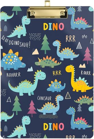 Fox Floral Wreath Clipboard Adorable Animals Office School Nursing Acrylic Clip Board for Standard A4 Letter Size 9" x 12.5" with Gold Low Profile Metal Clip in Saudi Arabia