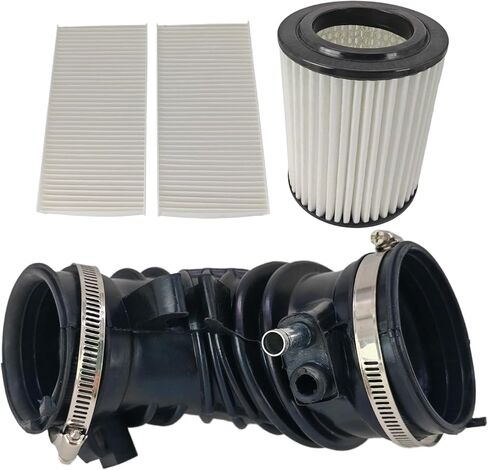 Intake Hose Tube & Air Filter & 2 Pack Cabin Air Filter Fit for 2002-2006 Acura RSX L4 2.0L, Fit for 2002-2004 Honda CR-V L4 2.4L, Replace 17228-PNE-G00 17220-PNA-003 80292-S5D-A01 in Kuwait