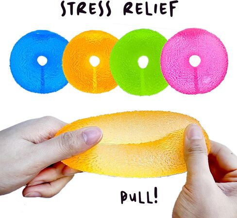 Donut Stress Ball - Cool Sensory Squishy Nice Squeeze Fidget Cute Squish Toy - 2.75" Donut in Kuwait