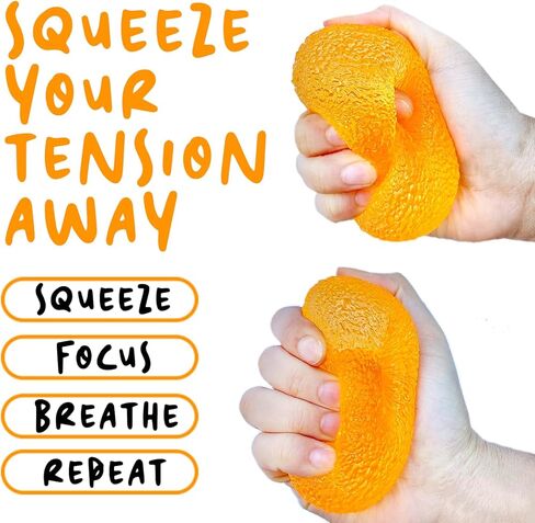 Donut Stress Ball - Cool Sensory Squishy Nice Squeeze Fidget Cute Squish Toy - 2.75" Donut in Kuwait