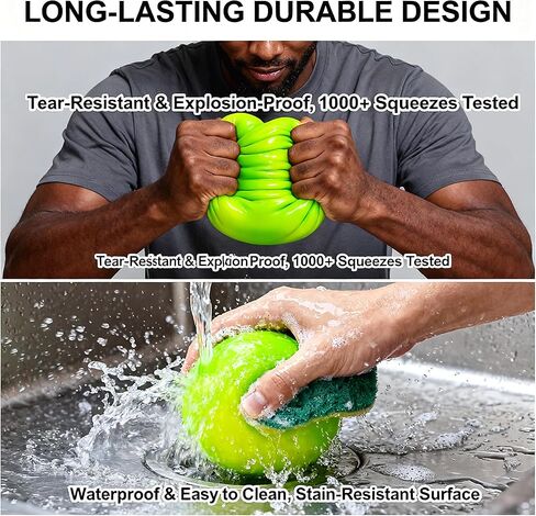 4 INCH Giant Squishy Green Stress Ball for Kids & Adults, Jumbo Colorful Changing Stress Dough Squish Ball, Squeeze Sensory Toys, Squishy Toys for Party Favors & Easter Basket Gifts in Saudi Arabia