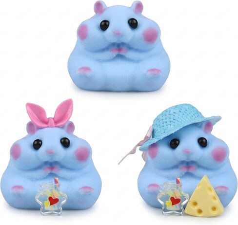 Squishy Hamster Squeeze Toys, Handmade Taba Hamster Squeeze Toys, Soft Silicone Mochi Furry Toy, Cute Taba Toys for Stress Relief, Fidget Squishy Toys Suitable for Adults Kids（Pink） in Saudi Arabia