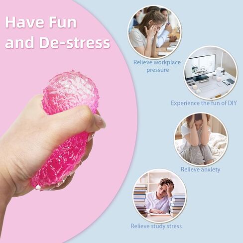 4 Pack Squishy Toys Soft Ice Cube Diamond Stress Sugar Balls Slow Rising Sensory Fidget Toys for Anxiety Relief Birthday Gifts Party Favors in Saudi Arabia