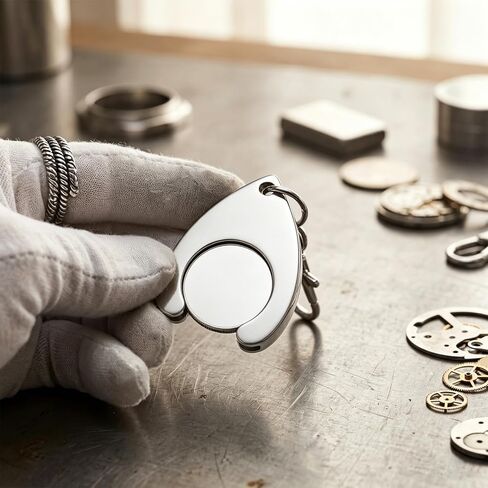 كينينج 4 قطع معدنية حامل العملات المعدنية سلسلة مفاتيح فضية ربع صغيرة حلقة مفاتيح صغيرة لعربة التسوق رموز كيرينغ لآلات بيع أكشاك الرسوم والأروقة - حلقة مفاتيح لموزع التغيير بغطاء قلاب in Kuwait