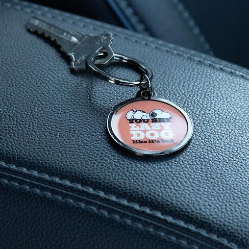 Plasticolor 004631R01 Peanuts Snoopy Lazy Dog Domed Key Chain in Kuwait