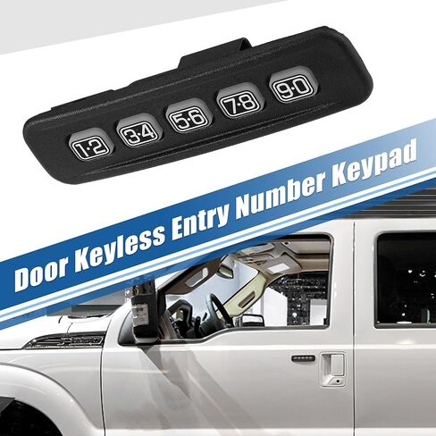 X AUTOHAUX لوحة مفاتيح دخول بدون مفتاح الجانب الأيسر للسائق لسيارة Ford Escape Explorer F250 F350 2005-2010 لسيارة Lincoln for Mercury Door رقم الدخول بدون مفتاح لوحة المفاتيح زر المحرك رقم 8L8Z14A626AA in Kuwait