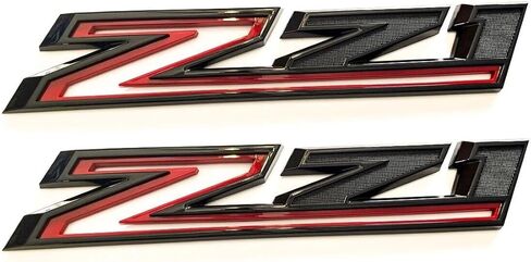 2pc Z71 Side Left & Right Emblem Compatible with 2019-2023 Letter Badge Decals 84632695 (Gloss Black) in Kuwait