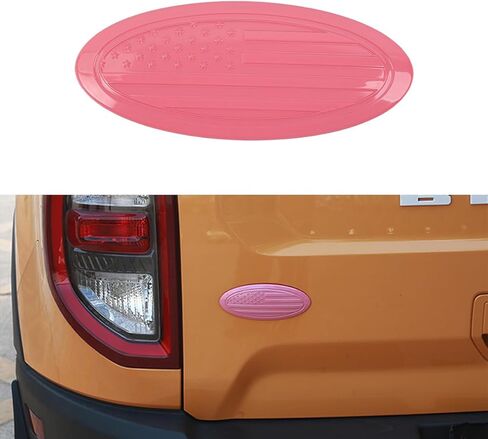 Car Front Grille, Rear Tailgate Emblem Trim for 2015+ Ford F-150 F150 F250 F350 Mustang Bronco, Bronco Sport Nameplate Decoration Cover American Flag, White Big in Kuwait