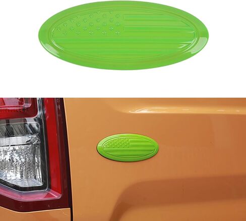 Car Front Grille, Rear Tailgate Emblem Trim for 2015+ Ford F-150 F150 F250 F350 Mustang Bronco, Bronco Sport Nameplate Decoration Cover American Flag, White Big in Kuwait