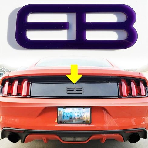 قطعة واحدة مخصصة من شعارات EB الخلفية تناسب شعار شارة Mustang Eco Ecoboost in Kuwait
