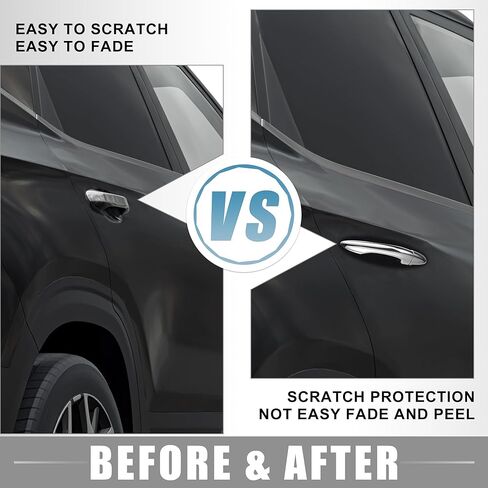 Rear Left Car Door Handle Exterior Door Handles for Kia Sportage 2.0L 2.4L 2011-2016 Plastic Silver Tone in Kuwait