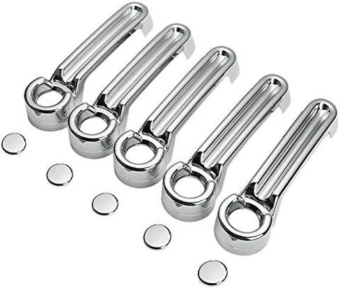 7018 Chrome 4 Door + Tailgate Handle Cover for 07-18 Jeep Wrangler / 08-13 Jeep Liberty / 07-12 Dodge Nitro in Kuwait