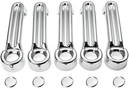 7018 Chrome 4 Door + Tailgate Handle Cover for 07-18 Jeep Wrangler / 08-13 Jeep Liberty / 07-12 Dodge Nitro in Kuwait