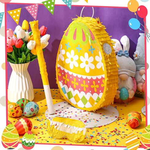 Sratte Easter piñata Decorations Bunny piñata Kit Easter Egg piñata for Easter Birthday Party Anniversary Celebration Decoration (Chick) in Saudi Arabia
