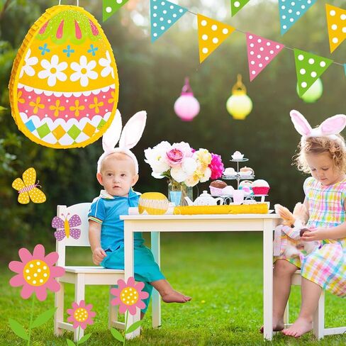 Sratte Easter piñata Decorations Bunny piñata Kit Easter Egg piñata for Easter Birthday Party Anniversary Celebration Decoration (Chick) in Saudi Arabia