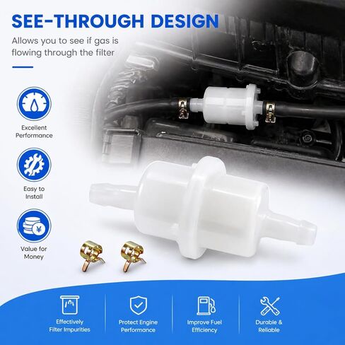 16910-ZV4-015 In-line Fuel Filter for Honda Outboard 4 Stroke BF 8HP 9.9HP 10HP 15HP 20HP 25HP 30HP Marine Engine 16910-ZV4-005 Sierra 18-8226 in Kuwait