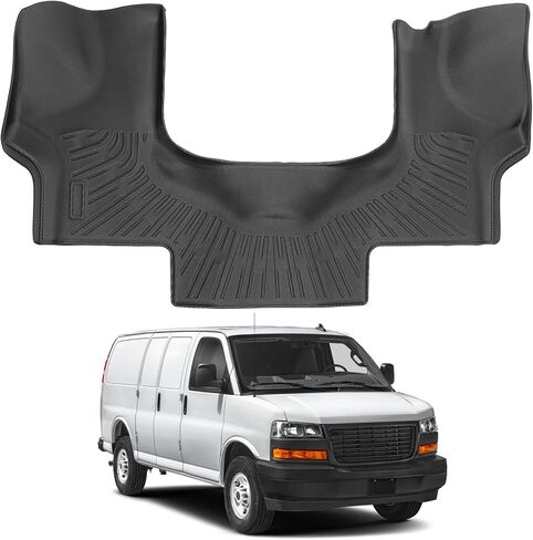 سجادات أرضية لسيارة Chevy/Chevrolet Express Van 1500 2500 3500 2015-2023 ولسيارة GMC Savana Van 1500 2500 3500 2015-2023، شديدة التحمل مقاومة للماء وغير قابلة للانزلاق وحماية من جميع الأحوال الجوية مخصصة in Kuwait