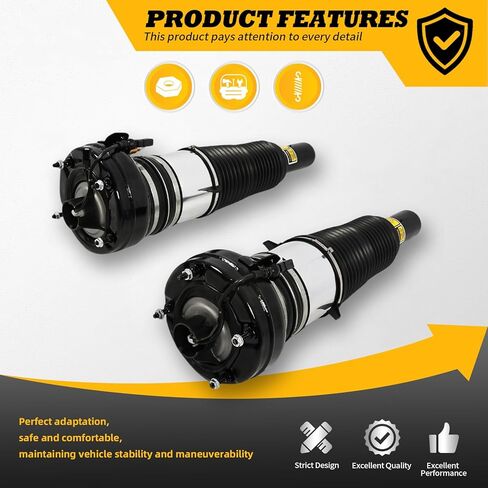 4H0616039 2 قطعة مجموعة دعامات تعليق الصدمات الأمامية الهوائية متوافقة مع A6 A7 S6 S7 RS6 C7 2010-2018 A8 S8 2009-2018 Mulsanne 2009-2019 in Kuwait