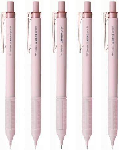 Tombow DPA-121G-5P Mechanical Pencil MONO Monograph Light 0.3mm Gray Pink 5pcs in Kuwait