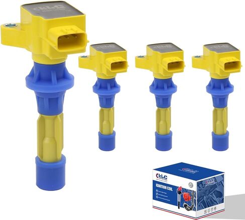 KLC Set of 4 Performance Ignition Coil Pack UF540 6M8G-12A366 L3G2-18-100 099700-0980 5C1740 Compatible with Mazda 3 6 CX-7 MX-5 2006-2015 2.0L 2.3L 2.5L L4 Engines in Saudi Arabia