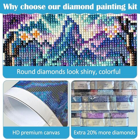 Winter Snowman Flower Light Diamond Painting Kits for Adults, 5D Diamond Art Kits for Adults Beginners, DIY Full Round Drill Diamond Dot Painting Gem Art Kits for Adult, Home Wall Decor 13.8x13.8 Inch in Saudi Arabia