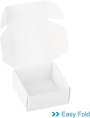 PATIKIL 2.5x2.5x1.2 Paper Soap Box, 20 Pack Homemade Soap Boxes Square Presents Packaging Boxes for Birthday Christmas DIY Craft, White in Kuwait